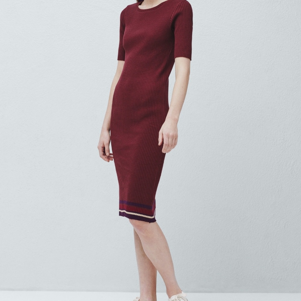 Ribbed long dress